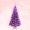 6ft Purple Canadian Pine Artificial Christmas Tree with Hinged Branches and Metal Stand